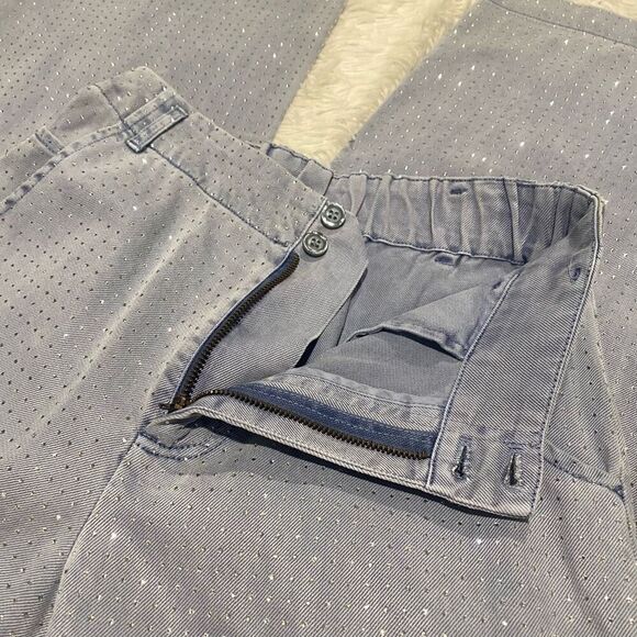 YFB Rhinestone Concert Ryker Wide Leg High Rise Jeans in Blue Small - Picture 6 of 9